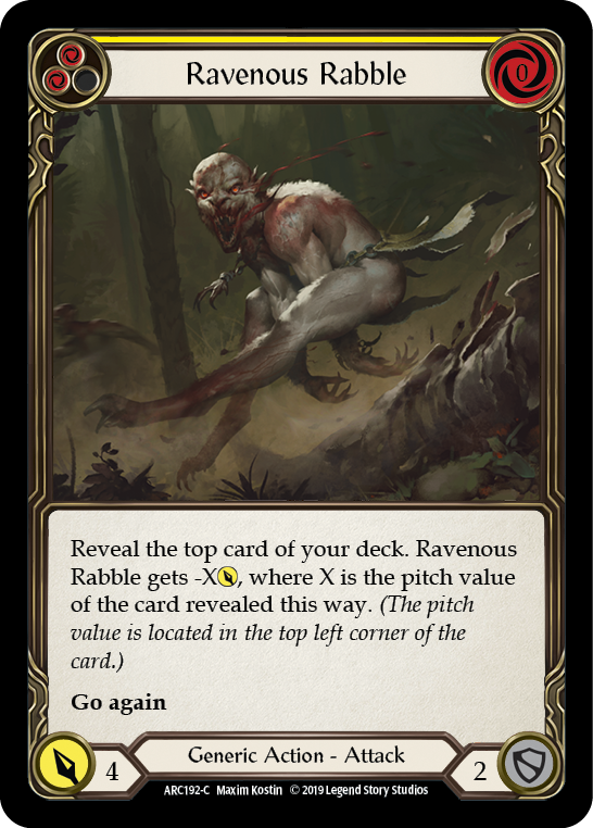 Ravenous Rabble (Yellow) 1st Edition