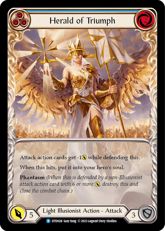 Herald of Triumph (Blue) Extended Art