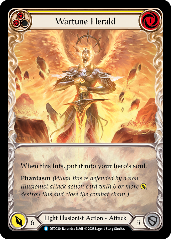 Wartune Herald (Yellow) Extended Art