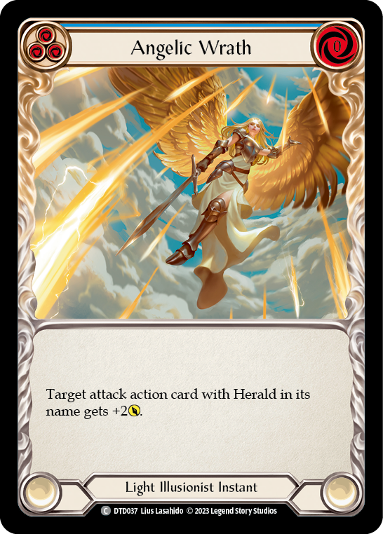Angelic Wrath (Blue) Rainbow Foil