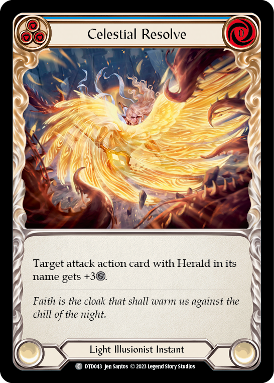 Celestial Resolve (Blue) Rainbow Foil