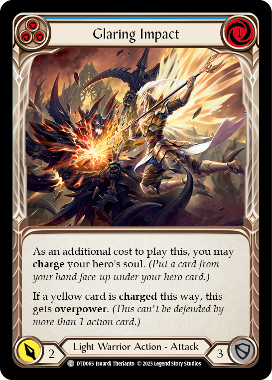 Glaring Impact (Blue) Rainbow Foil