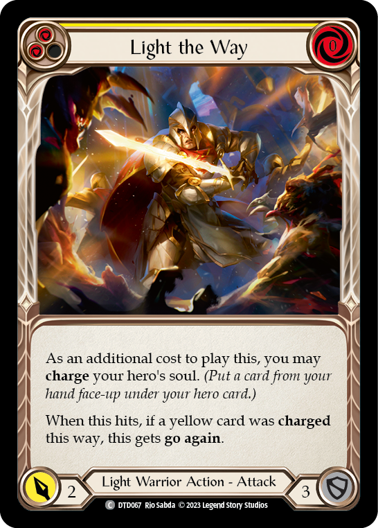 Light the Way (Yellow) Rainbow Foil