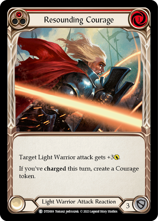 Resounding Courage (Red) Rainbow Foil