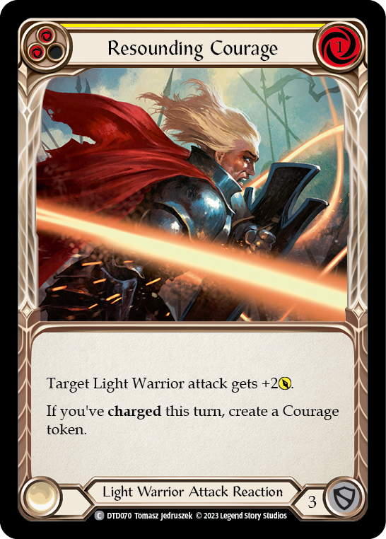 Resounding Courage (Yellow) Rainbow Foil