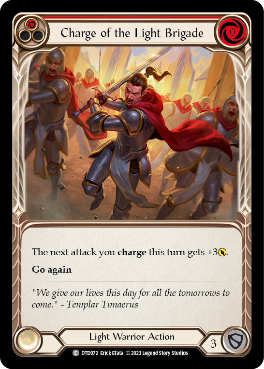 Charge of the Light Brigade (Red) Rainbow Foil