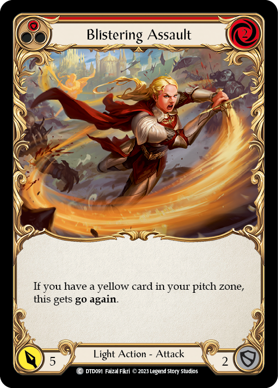 Blistering Assault (Red) Rainbow Foil