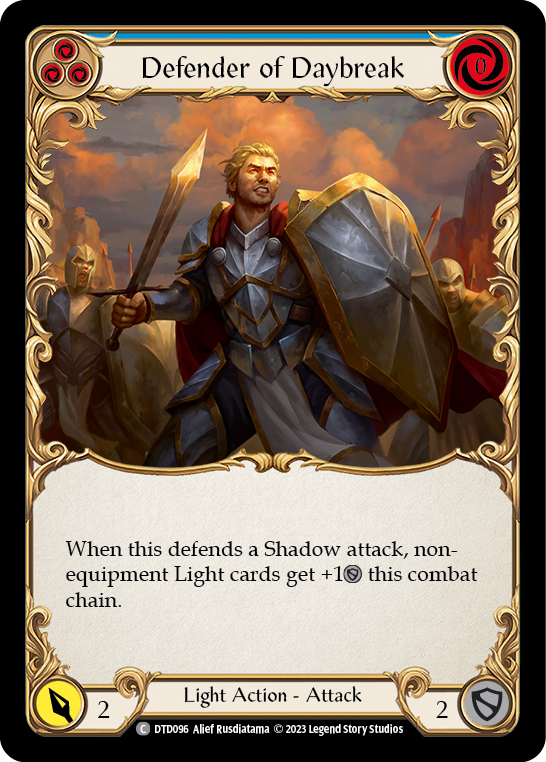 Defender of Daybreak (Blue) Rainbow Foil