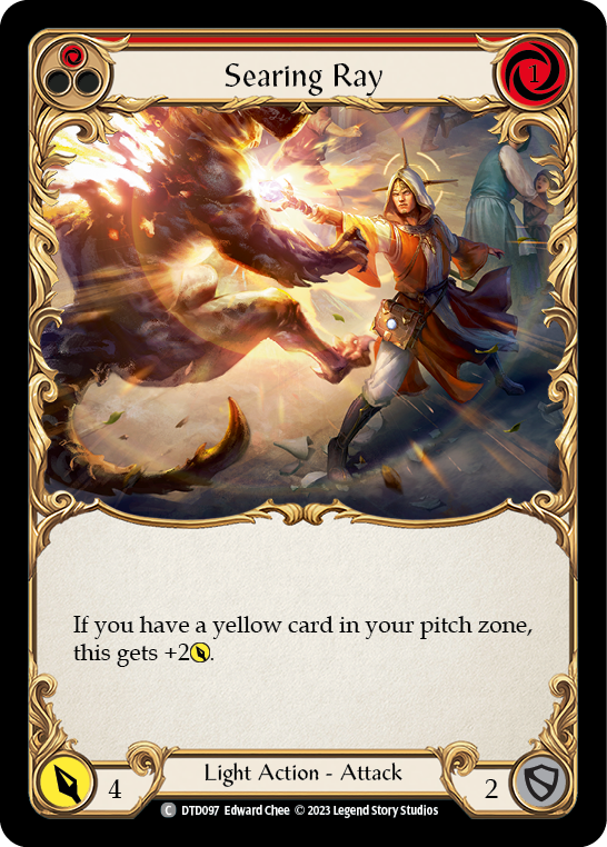 Searing Ray (Red) Rainbow Foil