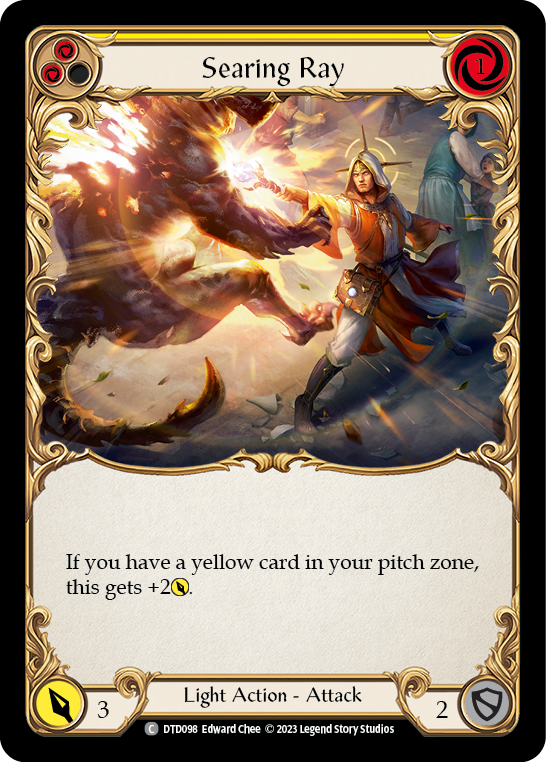 Searing Ray (Yellow) Rainbow Foil