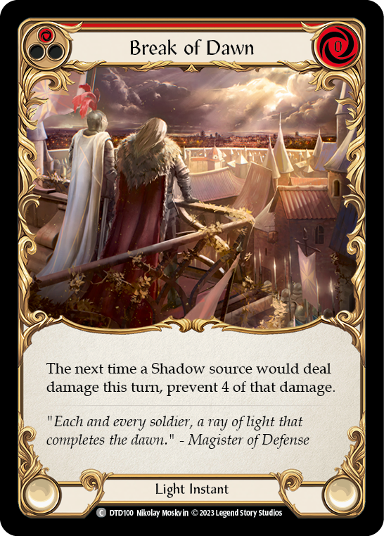 Break of Dawn (Red) Rainbow Foil