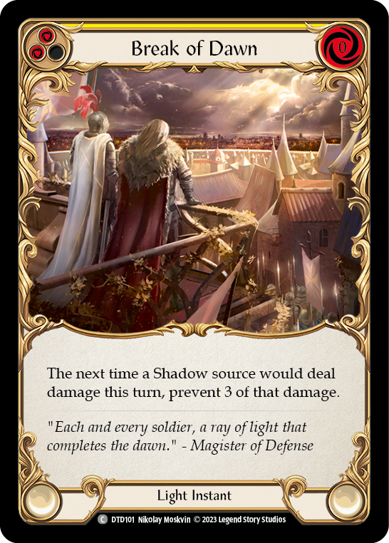 Break of Dawn (Yellow) Rainbow Foil