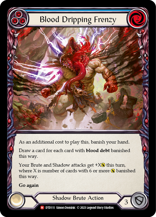 Blood Dripping Frenzy Rainbow Foil