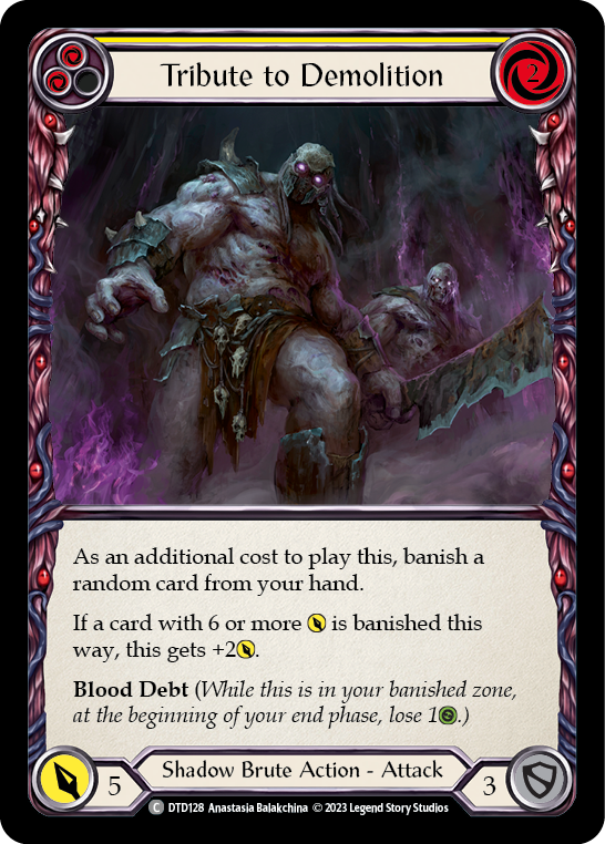 Tribute to Demolition (Yellow) Rainbow Foil