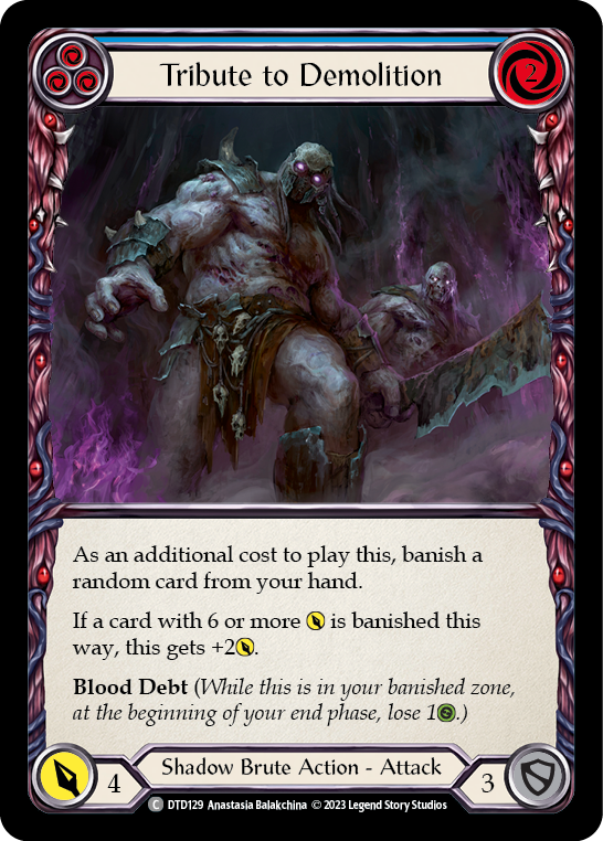 Tribute to Demolition (Blue) Rainbow Foil
