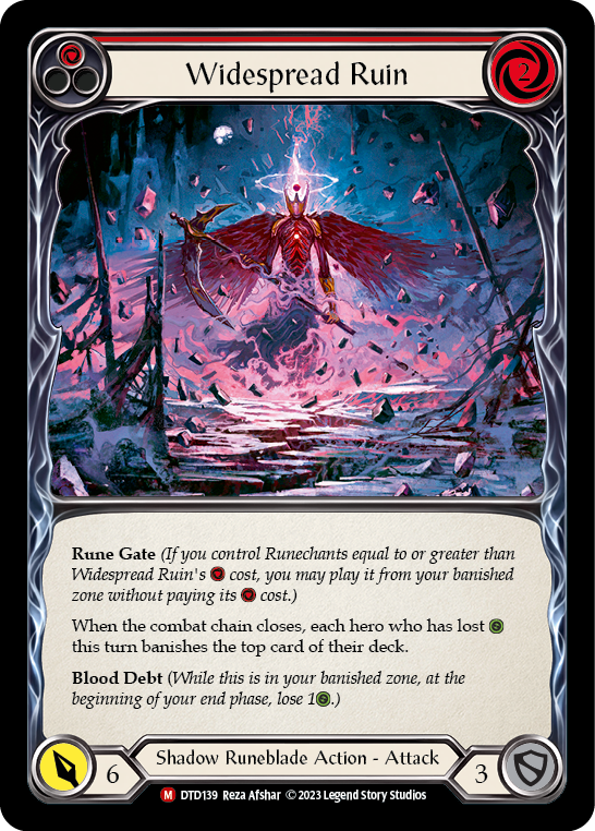 Widespread Ruin Rainbow Foil
