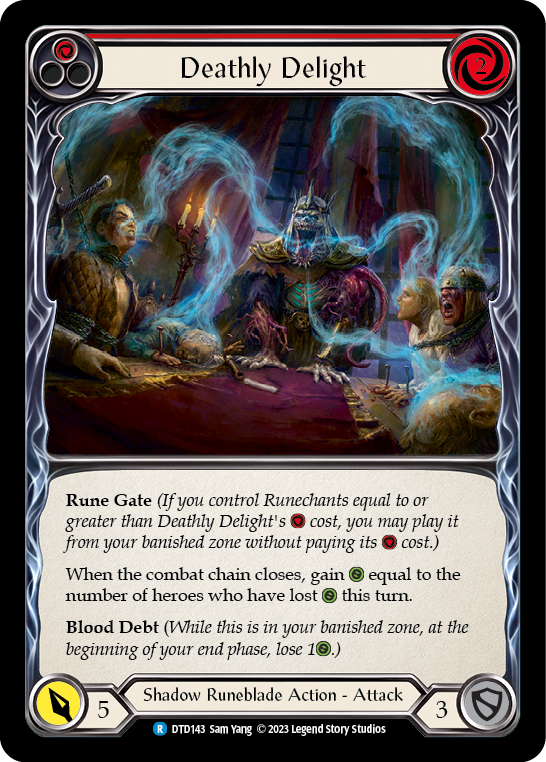 Deathly Delight (Red) Rainbow Foil