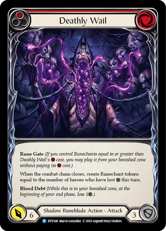 Deathly Wail (Red) Rainbow Foil