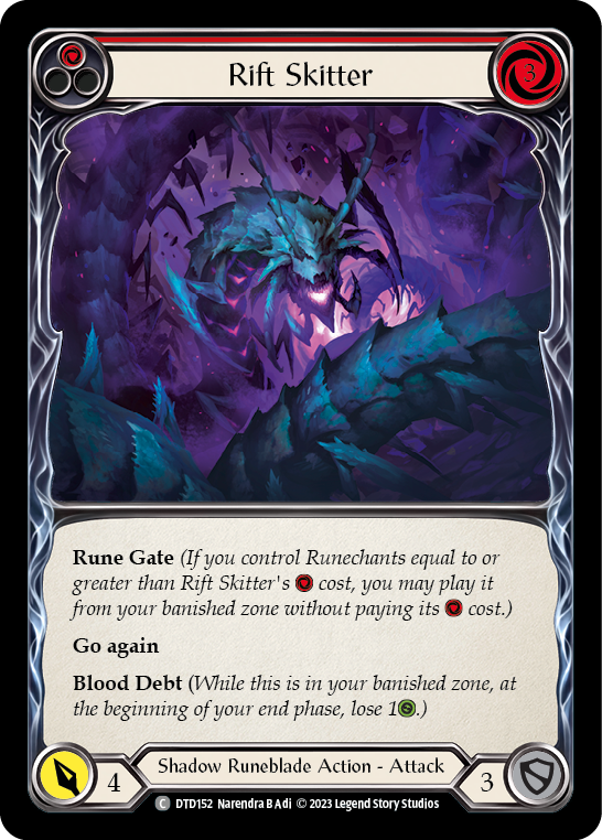 Rift Skitter (Red) Rainbow Foil