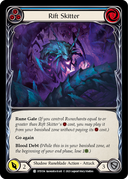 Rift Skitter (Blue) Rainbow Foil