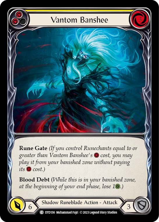 Vantom Banshee (Yellow) Rainbow Foil