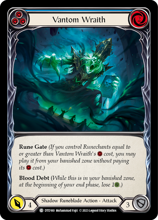 Vantom Wraith (Blue) Rainbow Foil