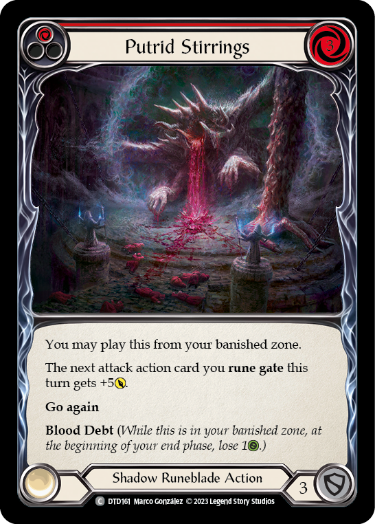 Putrid Stirrings (Red) Rainbow Foil