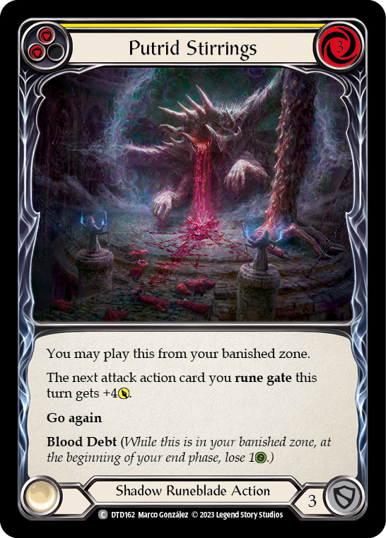 Putrid Stirrings (Yellow) Rainbow Foil