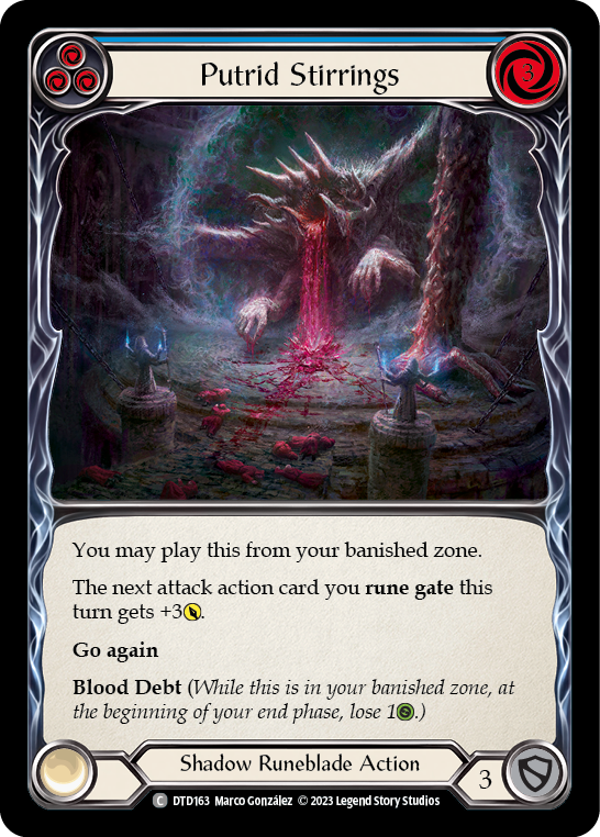 Putrid Stirrings (Blue) Rainbow Foil