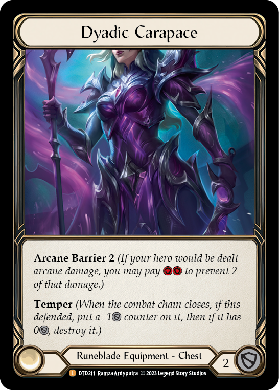 Dyadic Carapace Extended Art Cold Foil