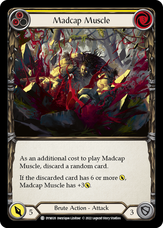Madcap Muscle (Yellow) Rainbow Foil