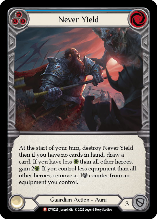 Never Yield Rainbow Foil