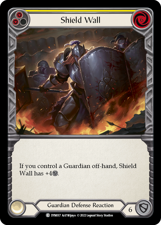 Shield Wall (Yellow) Rainbow Foil