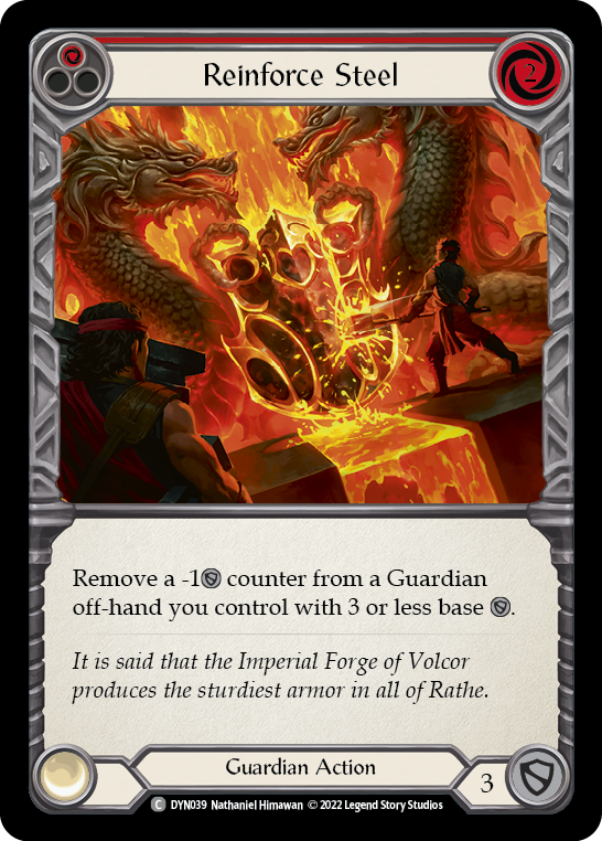 Reinforce Steel (Red) Rainbow Foil