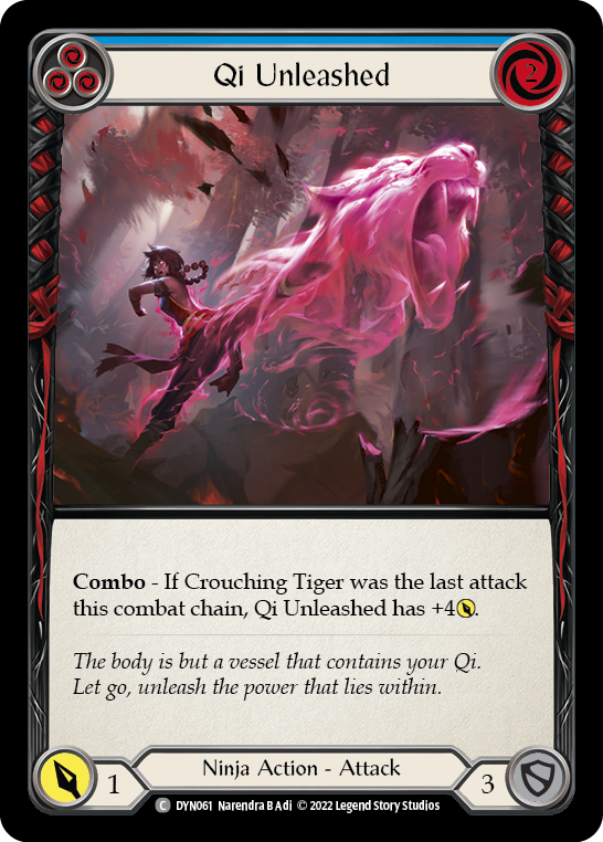 Qi Unleashed (Blue) Rainbow Foil