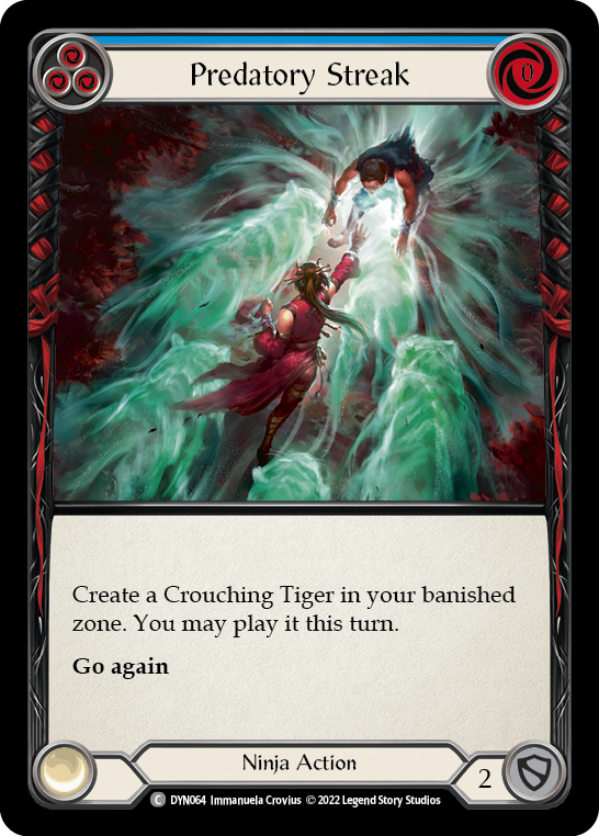 Predatory Streak (Blue) Rainbow Foil