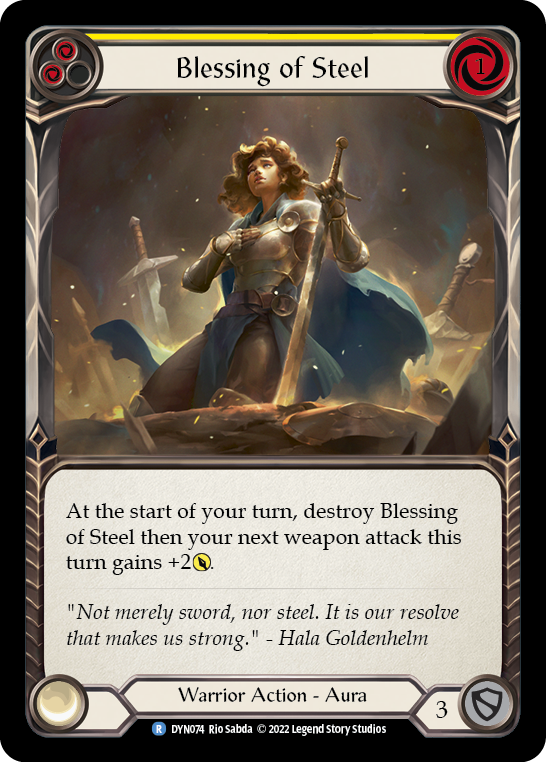 Blessing of Steel (Yellow) Rainbow Foil