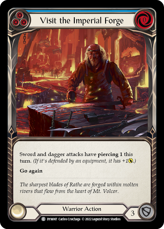 Visit the Imperial Forge (Blue) Rainbow Foil