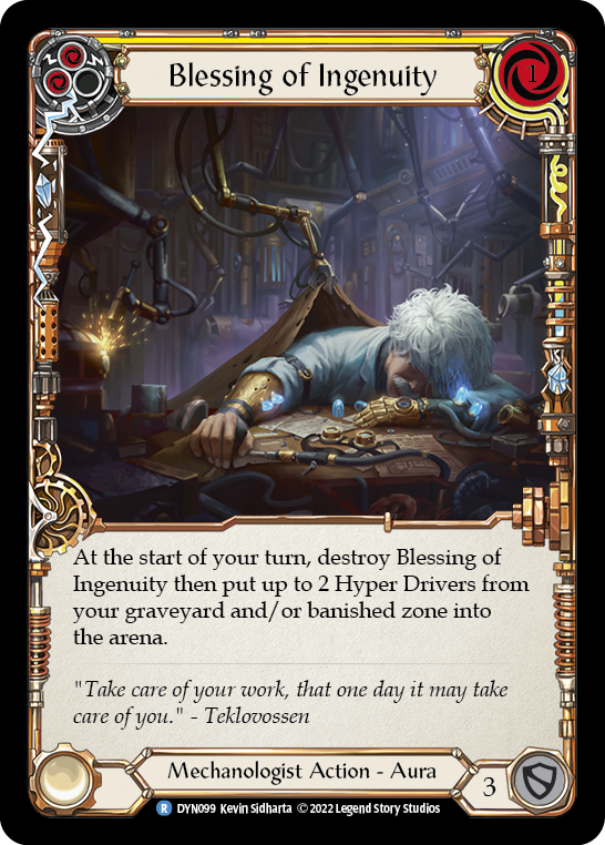 Blessing of Ingenuity (Yellow) Rainbow Foil