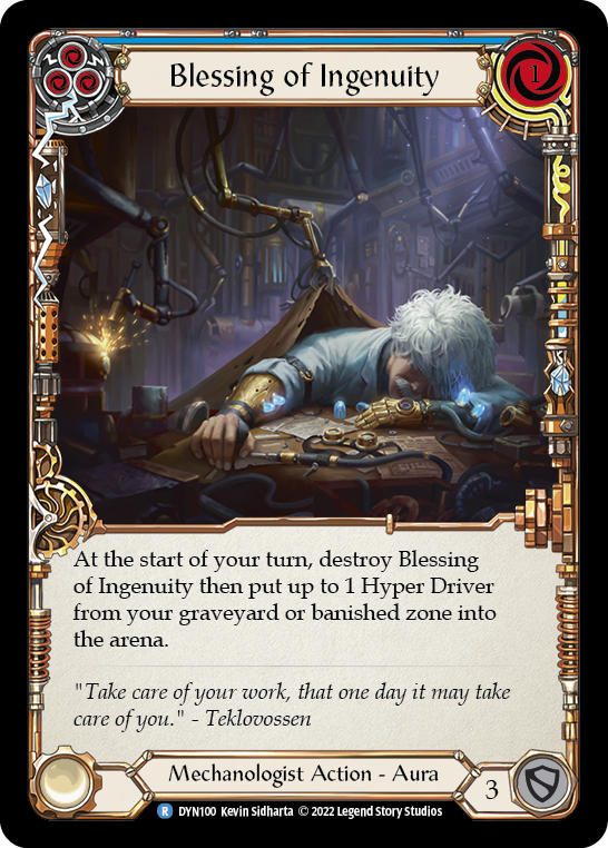 Blessing of Ingenuity (Blue) Rainbow Foil