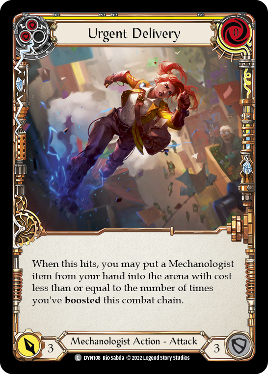 Urgent Delivery (Yellow) Rainbow Foil