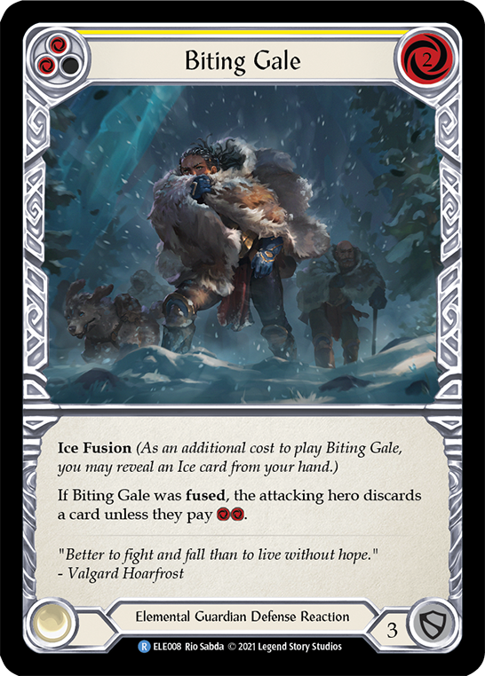 Biting Gale (Yellow) Rainbow Foil