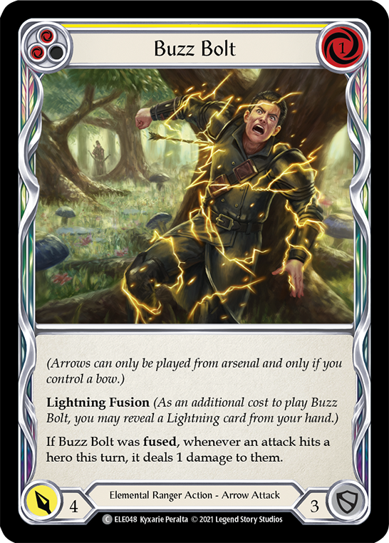 Buzz Bolt (Yellow) Rainbow Foil
