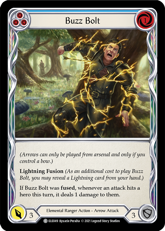 Buzz Bolt (Blue) Rainbow Foil