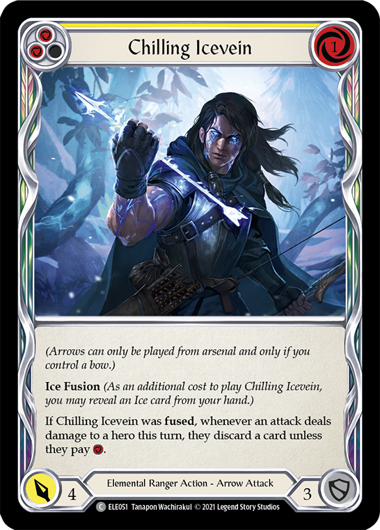 Chilling Icevein (Yellow) Rainbow Foil