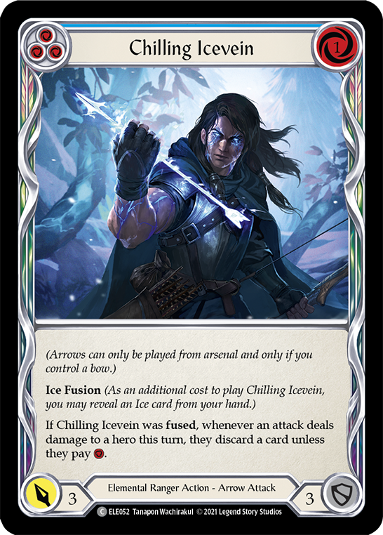 Chilling Icevein (Blue) Rainbow Foil