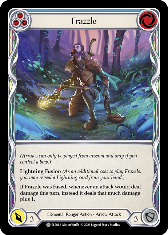 Frazzle (Blue) Rainbow Foil
