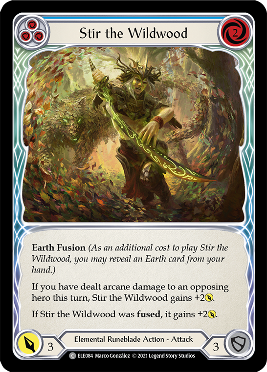 Stir the Wildwood (Blue) Rainbow Foil