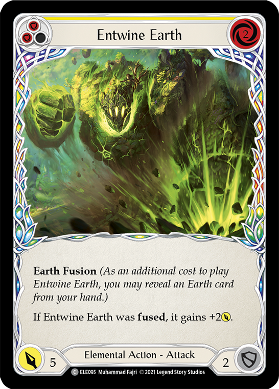Entwine Earth (Yellow) Rainbow Foil