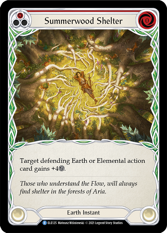 Summerwood Shelter (Red) Rainbow Foil